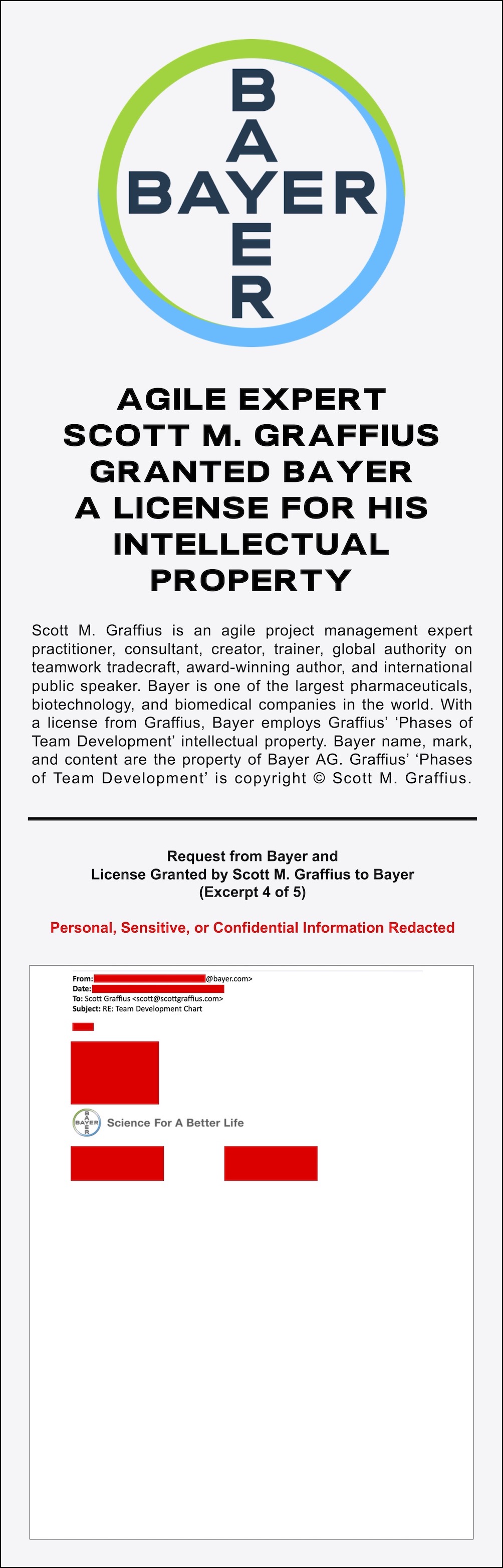 Agile Expert Scott M Graffius Granted Bayer a License for His Intellectual Property - AgileScrumGuide_com - Exhibit - 4 - LwRes